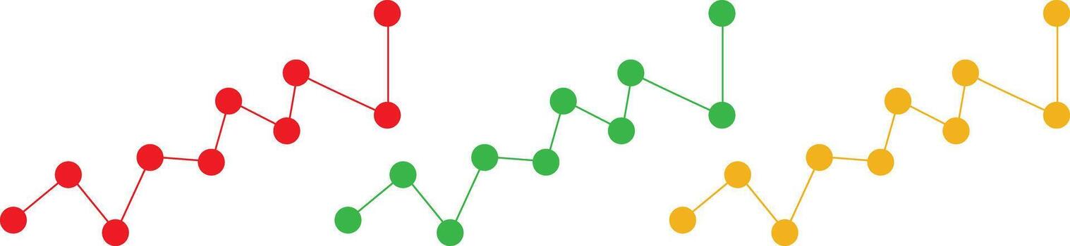 resumen línea grafico conexión patrón, negocio datos análisis y crecimiento tendencia, vistoso infografía vector