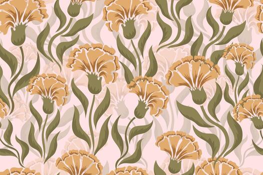 abstract floral pattern or abstract motif vector