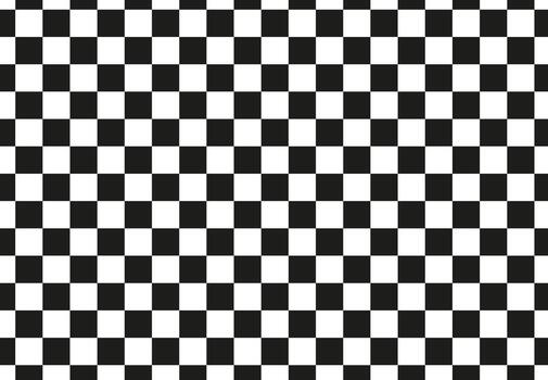 Black, white geometric seamless pattern. Checkered repeatable texture, background. Chess squares, checkerboard tiles backdrop. Chessboard tiles endless wallpaper. vector