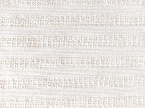 Light Colored Fabric with Vertical Loop Pattern Decorative Textile with Grid Like Stitch Detail photo