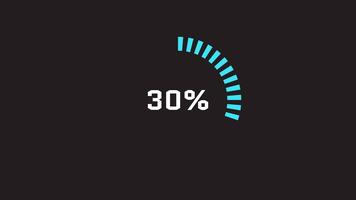 Futuristic circular loading animation. Loading progress bar loading animation. video