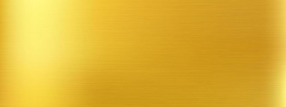 Elegant metal bg with smooth reflection and soft gradient built on gold brass texture. Polished surface repeats gold brass texture for premium design. vector