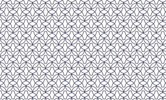 Seamless Interlocking Circles Pattern for Backgrounds. vector