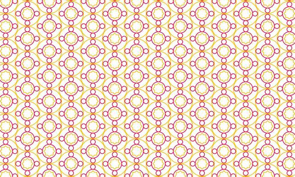 Abstract geometric pattern with circles and lines. vector