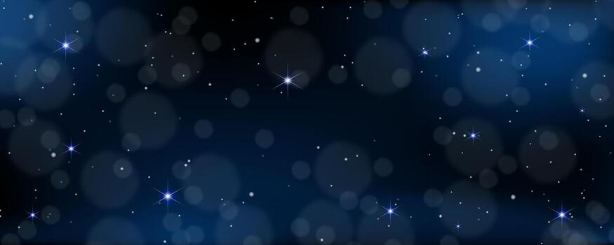 Starry Bokeh Nebula Background. Ideal for illustrations and modern design concepts. vector