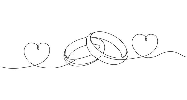 ,feliz proponer día concepto continuo soltero línea Arte , vector