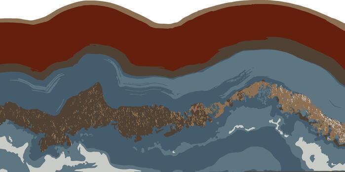 Abstract Layered Geological Earth Strata Texture Background vector