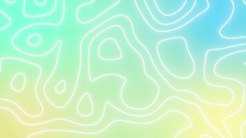 mjuk pastell topografisk kontur rader strömmande på lutning bakgrund. abstrakt vågig animering perfekt för modern design, geografi bilder, och avkopplande rörelse bakgrund video
