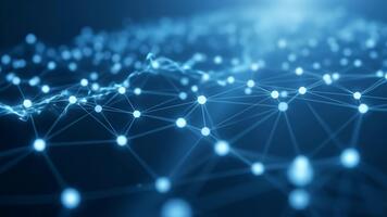 Abstract Blue Network Plexus Background A visually appealing representation of interconnected nodes and lines, ideal for conveying concepts of data, technology, science, and global connectivity 4k video