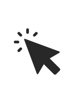 Cursor icon click stock illustration vector