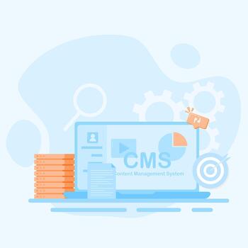 Digital Content Management Platform for Multi-Device Visual Media Sharing vector