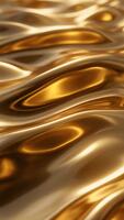 flytande guld vågor abstrakt bakgrund sömlös slinga rörelse grafik video