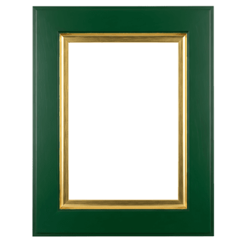 rectangular imagen marco con verde frontera y oro interior borde imagen png