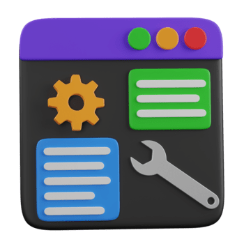 3d framställa programvara konfiguration gränssnitt ikon png