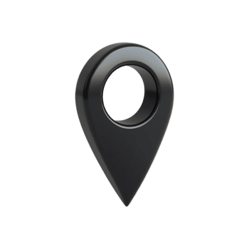 zwart 3d plaats pin icoon. symbool van navigatie en geolocatie in digitaal in kaart brengen. geïsoleerd Aan transparant achtergrond png