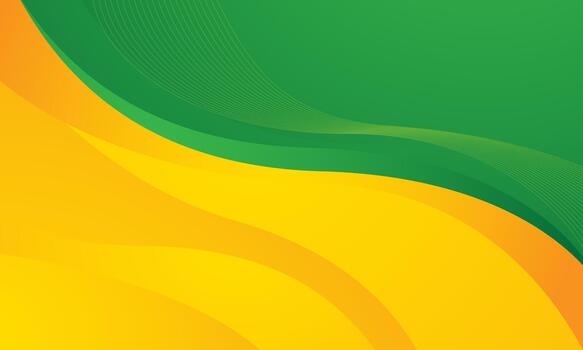 Abstract background with green and yellow color gradient vector