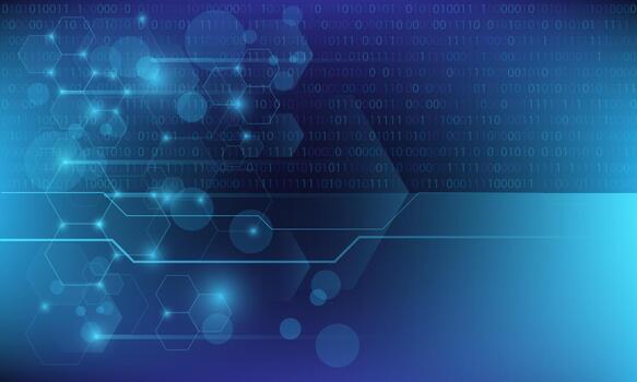 Abstract technology futuristic cyber digital network geometric design modern creative background vector