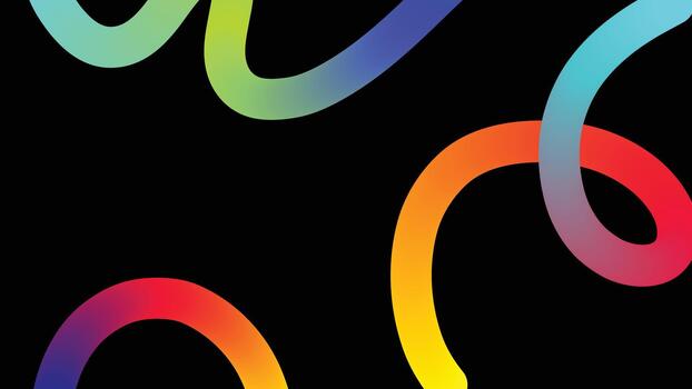 Abstract Background with Color Gradient Shape Pattern. Line Waves using Curves vector