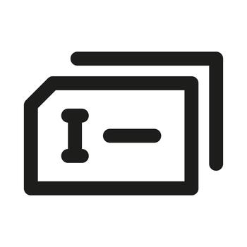 Input Field Icon. Modern professional minimal line graphic illustrating text entry, form filling, data input and digital interaction vector