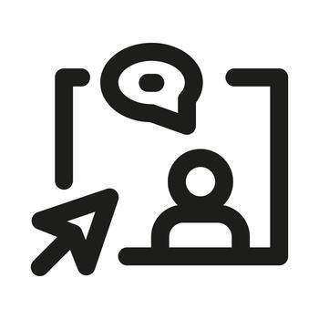 social redes icono. moderno profesional mínimo línea gráfico ilustrando en línea comunicación, comunidad interacción, digital conexiones y redes vector