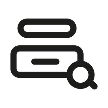 web buscando icono. moderno profesional mínimo línea gráfico ilustrando en línea investigación, Internet hojeada, digital exploración y datos descubrimiento vector