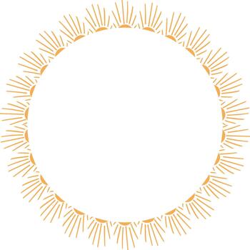 Retro starburst sun frame. Star round frame. Sunburst explosion star. Template with empty space for your text. vector