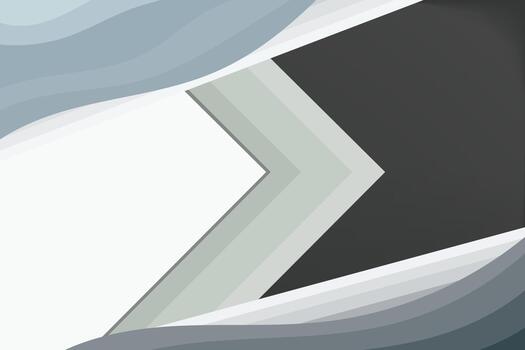 Abstract background with a geometric design in shades of white, gray, and black. It features overlapping gradient shapes and a metallic or brushed metal effect. vector