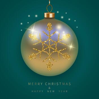 An elegant square card on a turquoise and green background vector