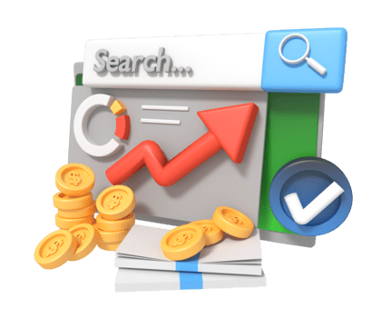 3d render do procurar motor otimização conceito png