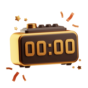 Digital Timer with Countdown Display png