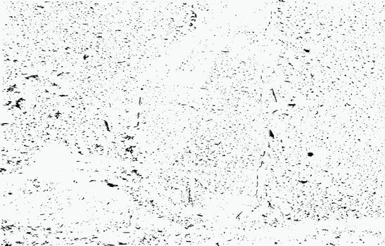 Abstract grunge design featuring a rough texture with splatters and uneven patterns in black and white tones for creative backgrounds and artistic projects vector