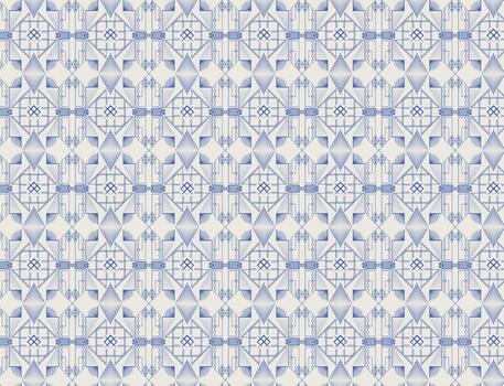 Elegant Art Deco Repeat Pattern Retro Linear Design vector