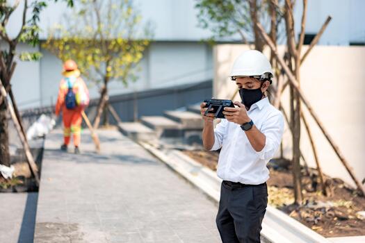 Aerial Precision defines balance between human skill technological accuracy in modern field operations, Innovation and control through the lens of drone technology.d photo