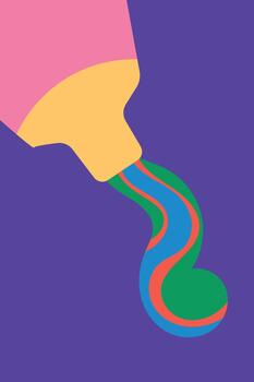 Design wall art tooth paste unique retro vector