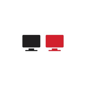 Dual Monitor Device Icon vector