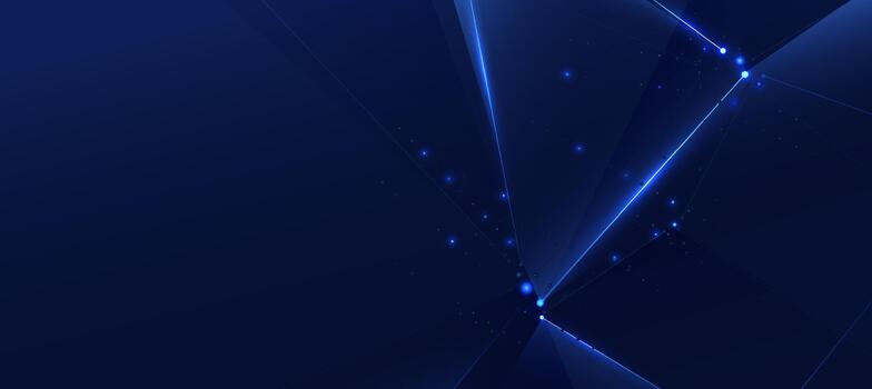 Technology Banner Poster With Futuristic Digital Network Infrastructure And Connection Data vector