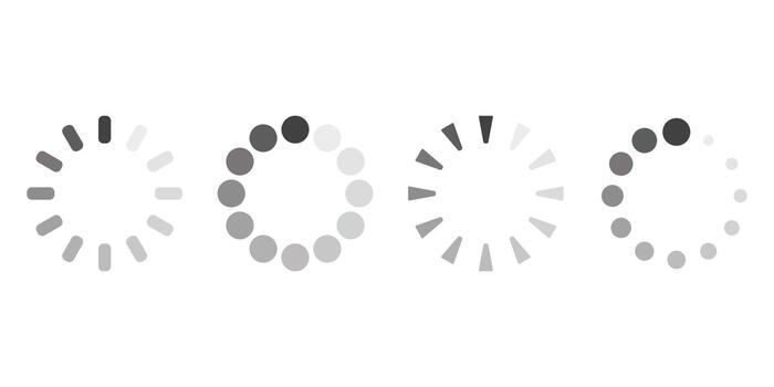 Simple loading icon collection vector