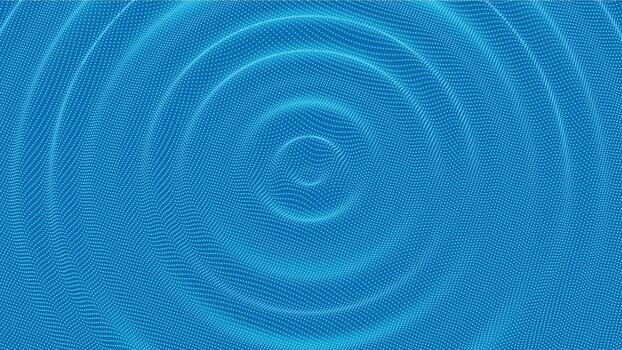 Dot pulse sound wave 3d particle music background vector