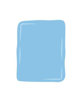 mano dibujado ondulado pegatina Insignia con orgánico rectángulo marco. esta citar parche formas un caja de texto y garabatear caja fondo, Perfecto para mensaje o comentario en creativo social medios de comunicación y tarjeta diseño. vector