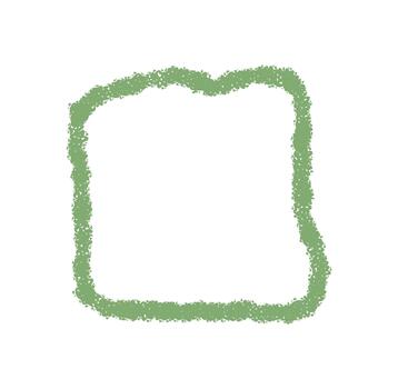 ondulado lápiz de color marco con incompleto contorno y fluido contorno formas un rectángulo texto caja. verde antecedentes elemento y único caja de texto para creativo gráfico texto. vector