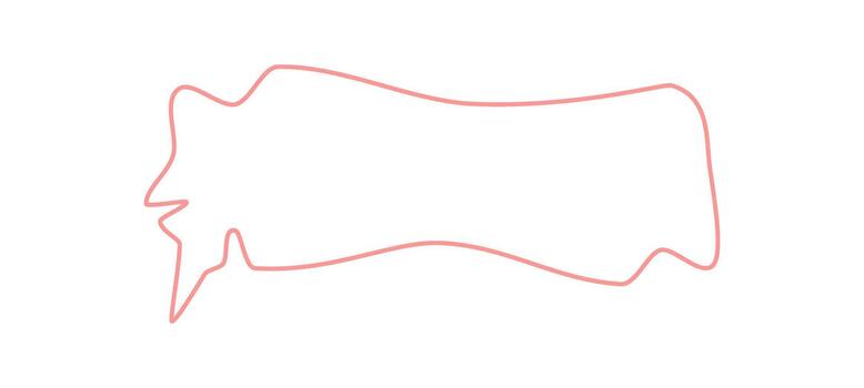 ondulado habla burbuja contorno con mano dibujado línea en un cómic estilo. irregular charla marco y hablar caja, circular formar con resumido bordes agrega juguetón caja elemento para habla o comentario Arte. vector