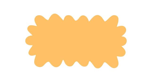 Groovy retro wavy rectangle frame with bold solid border. Abstract shape in y2k doodle style, perfect as a label or graphic element. Playful background in contemporary theme. vector