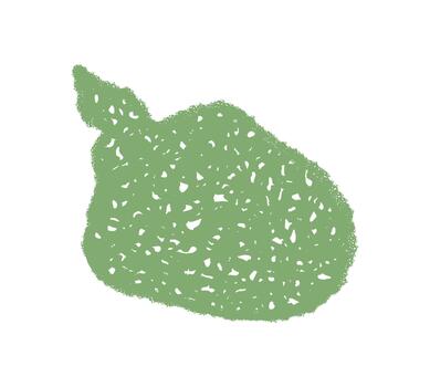 verde ondulado tiza grunge hablar globo con áspero Escribiendo estilo. orgánico dibujado a mano icono y rectángulo globo, tiza textura elemento. sencillo hablar caja con rústico acento y natural forma. vector