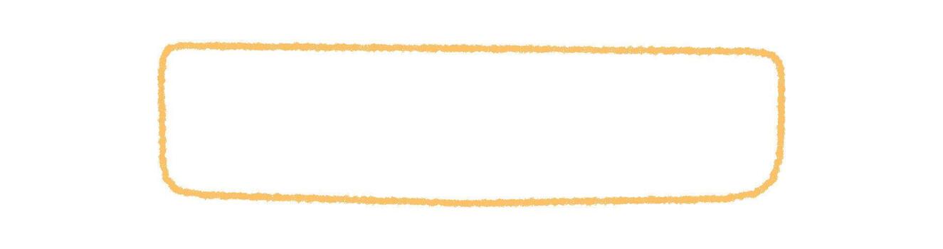 mano dibujado lápiz de color citar marco contorno en naranja. orgánico rectangular frontera como vacío antecedentes elemento. gráfico ilustración para mínimo modelo y creativo etiqueta usar. vector