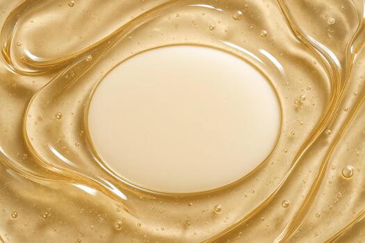 Liquid gel with soft texture and smooth appearance showcasing light reflections in a clean setting photo