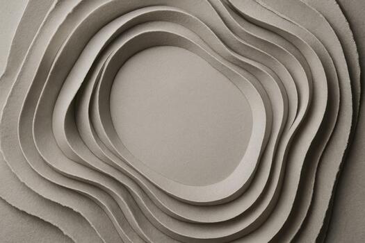 Intricate layers of textured paper create a soothing wave effect highlighting craftsmanship and artistic design photo