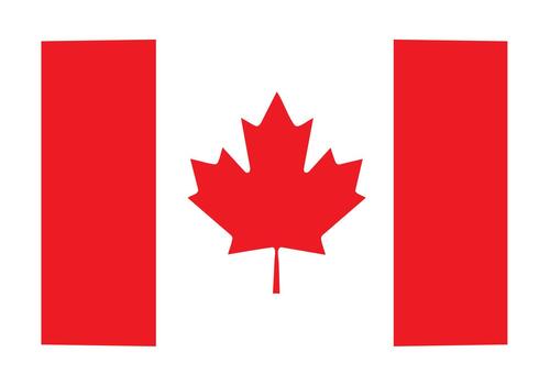 Show your national pride with the iconic Canadian flag, a symbol of unity and freedom ready for any patriotic display or project. vector