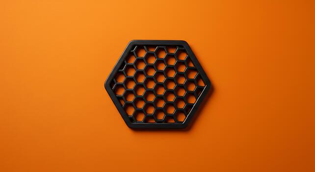 Honeycomb Grid Pattern Background Abstract Hexagon Texture Design photo