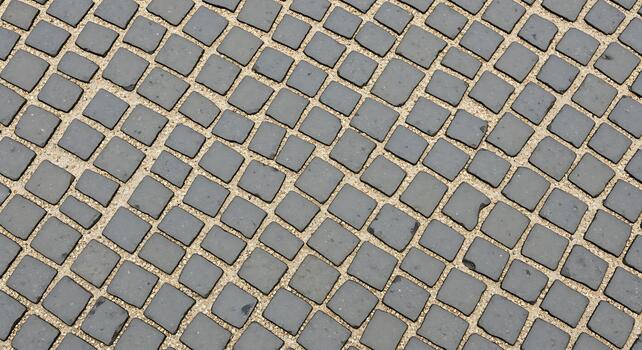 Cobblestone Pavement Texture Blocks Stone Walkway Pattern Paver Background photo