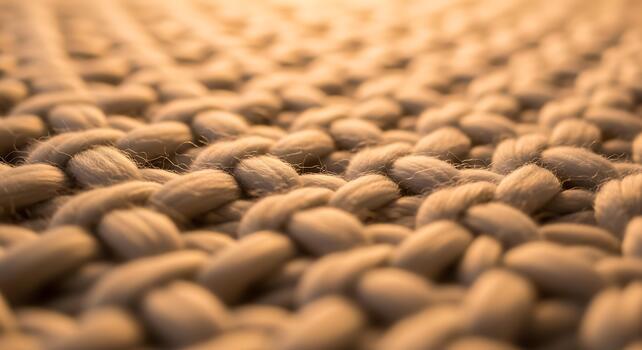 Beige Knit Texture Background Wool Macro Fabric Handicraft Material Threads Pattern photo